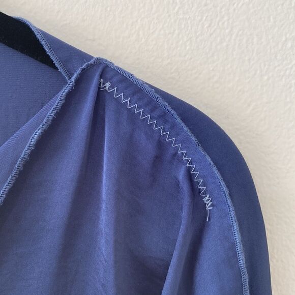 tutu & lili blouse xs/small purple indigo long sleeve tunic - Picture 7 of 7